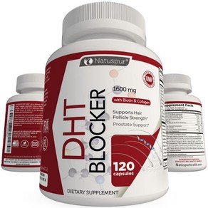 DHT Blocker Hair Growth Support Supplement with Saw Palmetto Green Tea Extract Biotin & Collagen for