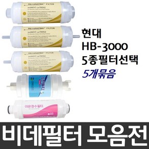 현대 HB-3000 비데필터호환 5개묶음 선택형, 피팅형[5개], 5개