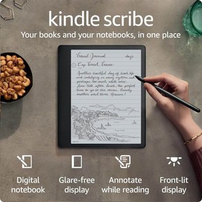 아마존 킨들 스크라이브 Amazon Kindle Scribe(16GB) 최초의 Kindle과 디지털 노트북이 하나로 통합된 10.2인치 기본 펜 포함