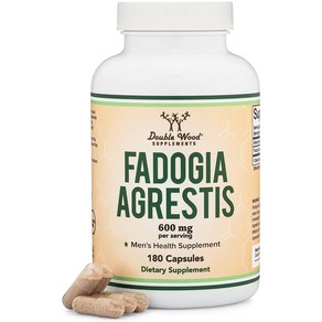 더블우드 파도지아 아그레티스 600mg 180캡슐 Double Wood Fadogia Agestis, 1개, 180정