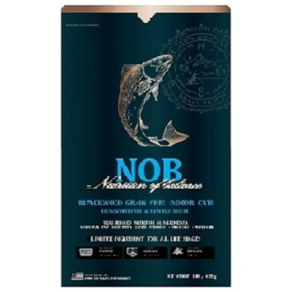 블랙우드 NOB 그레인프리 LID 인도어 캣 (흰살생선) 454g x 1개