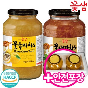 꽃샘 꿀 유자차 1kg+생강차 1kg, 1개