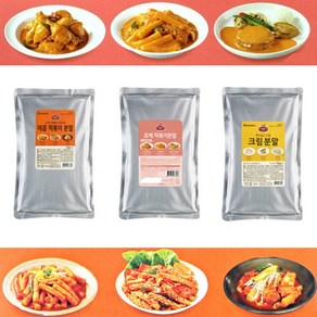 청정원 떡볶이소스 분말 스프 가루 양념장 로제 크림 매콤 1kg, 매콤떡볶이분말1kg, 1개