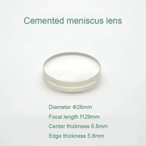 스코프 현미경 접안 렌즈용 무채색 광학 유리 오목 볼록 접착 망원경 DIY 액세서리 26mm 52mm