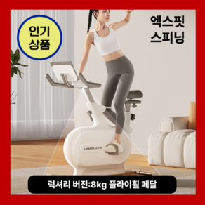 엑스핏 튼튼한 스피닝 실내자전거 가정용 사이클 홈트 무소음 플라이휠, 2. 럭셔리 버젼 / 8kg 플라이휠 페달