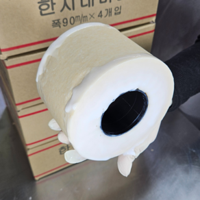[특허] 풀독방지 띠형네바리 미색네바리 내바리 셀프도배 벽지보수 석고보드 단차 에어컨타공구멍 못자국 벽면평탄화, 1롤