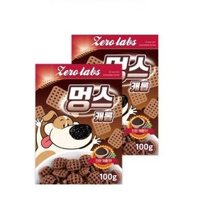 제로랩스 강아지용 시리얼 멍스, 캐롭 맛, 100g, 2개