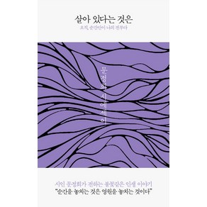 살아 있다는 것은:오직 순간만이 나의 전부다, 생각속의집, 문정희 저