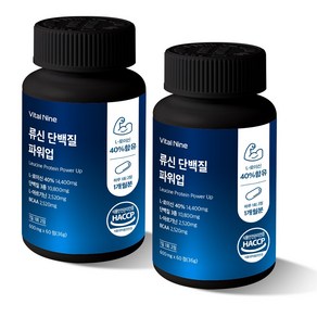 네이처업 류신단백질 파워업 HACCP인증, 2개, 60정