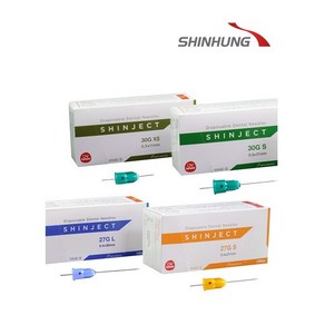 신흥 치과용 주사침 신젝트(SHINJECT)일회용 1BOX/100개, 27G L 32MM, 1개