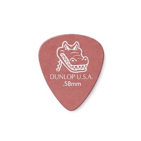 던롭 Dunlop 게이터그립 피크 스탠다드 0.58mm, 1개