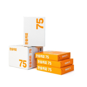 한솔 프리미엄 복사용지 A4-75g 1BOX 2500매, 단품, 1박스 2500매