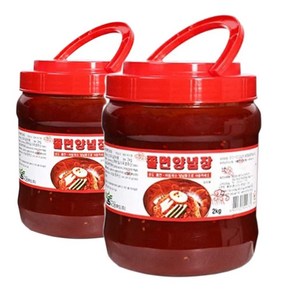 뉴그린 쫄면 양념장2kg 6개 1박스 쫄면장 냉장식품, 2kg