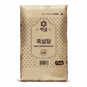 CJ 백설 흑설탕 업소용 벌크 대용량 15kg