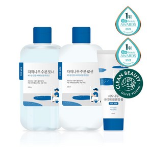 라운드랩 포 맨 자작나무 토너 200ml+로션 200ml+쉐이빙폼 40ml, 1개