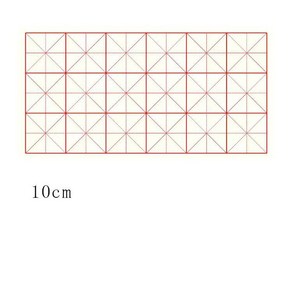 화선지 서예 전용 연습용 반생 도매 100장, C07-10cm18체크(생선)