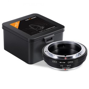 KnF FD-M4/3 렌즈 어댑터 캐논 FD 렌즈 - M43 바디 Canon FD Lens to M4/3 adapte, 1개, FD-M4/3 어댑터