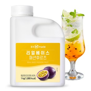 흥국 리얼베이스 패션후르츠 1kg (냉장), 1개