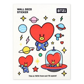 [BT21] 월 데코 스티커 / 타타(TATA), 1개