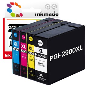 캐논 PGI-2900XL 대용량 호환잉크 4색세트 IB4090 MB5090 MB5390 IB4190 MB5190 MB5490 MAXIFY, 1개