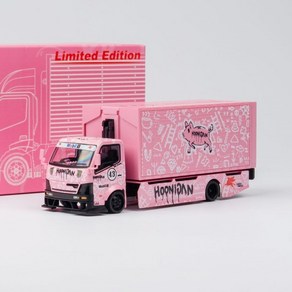 Mico Tubo 1:64 커스텀 걸윙 트럭 - Hoonipigasus pink No.43, 1개