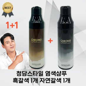 청담스타일 포레스트 블랙체인지 염색샴푸 자연갈색 흑갈색 200ml, 혼합 - 자연갈색 1개 + 흑갈색 1개, 1개