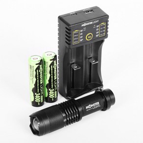 몬스터라이트 포켓 ML2200PK 프리미엄세트 용량업 LED 자전거라이트 전조등 전동킥보드 후레쉬 손전등, 포켓 프리미엄세트 용량업, 1개