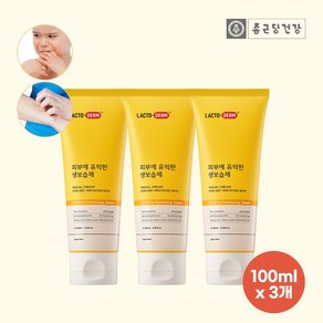 [종근당건강] 락토덤 피부에 유익한 생보습제 크림 100ml 세트, 6개