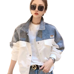 여성용 배색 베이직 데님자켓 Women's jacket 뉴타임즈 U180Q765