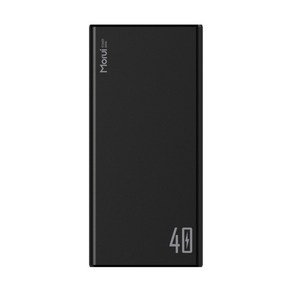 모루이 고속충전 보조배터리 40000mAh, T40PD, 블랙