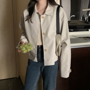 [뉴데이][#자체제작#2만장오더]여성 캐주얼 루즈핏 레더 자켓