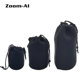 Zoom-AI DSLR 카메라 미러리스 렌즈 보관 파우치, 카메라 렌즈파우치_L, 1개