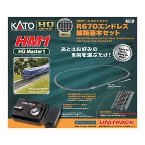 KATO HO HM1 HO R670 3-105 게이지 유니트랙 엔드리스 선로 기본 세트 철도 모형, 상세페이지 참조, 1개