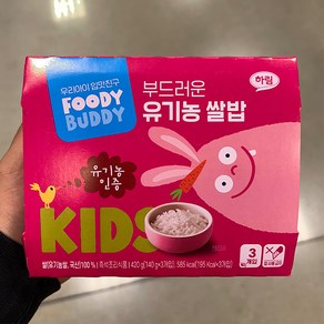 푸디버디 부드러운 유기농 쌀밥, 140g, 6개