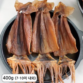 삼천포 건조 쫄쫄이 오징어 마른오징어 5-10미 내외, 1개, 400g