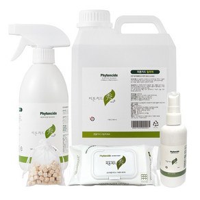 피톤치드 스프레이 2l+500ml+휴대용100ml+편백큐브+물티슈(72매), 1개, 2600ml