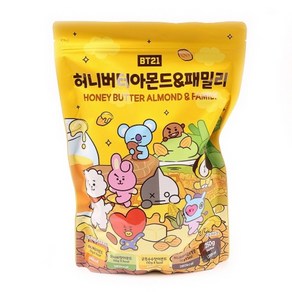 Szmart 마켓 스튜디오촬영 행사 결혼식버스 간식 BT21 허니버터아몬드 패밀리 대용량 250g