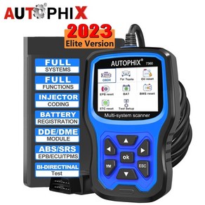 자동차 스캐너 진단기AUTOPHIX 7360 도요타 스캐너 OBD2 모든 시스템 스캔 자동차 코드 리더 ABS EPB SRS