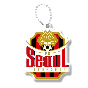 서울 FC 엠블럼 프로축구 구단 로고 예시 PVC 말랑키링 주문제작