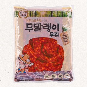 케이와이식품 항아리반찬 무말랭이무침 4kg, 1개