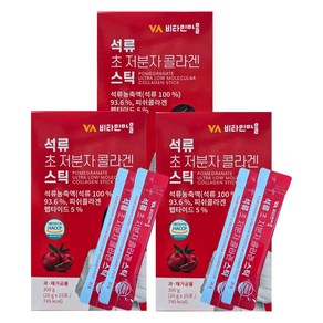 비타민마을 석류 초 저분자 콜라겐 스틱, 300g, 3개