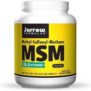 Jaow Fomulas MSM 1000 mg - 200 식물성 캡슐 - Methylsulfonylmethane - 중요한 유기 황 공급원 - 관절 강화 - 200회 제공량, 200정, 1개