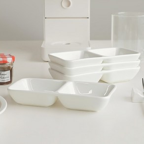 소스용기 소스볼 간장종지 그릇 2종류 4p, 1세트, 쌍초장기 화이트