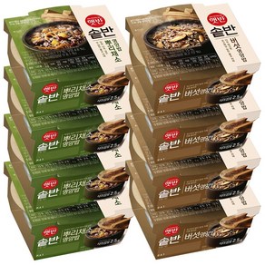 햇반 솥반 영양밥 버섯 200g x 4p + 뿌리채소 200g x 4p 세트, 3세트