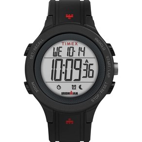 Timex 남성용 Ironman T200 42mm 쿼츠 시계 블랙 디지털 그레이 모던