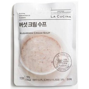 풀무원 라쿠치나 버섯 크림 수프 (160g) 직장인간식 건강식단 자취템 브런치 어린이간식 학생, 160g, 3개