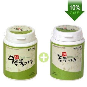 자연마을 일반피부용 곡물팩 2종 set B (9곡물+녹두가루)(10%할인)., 1개