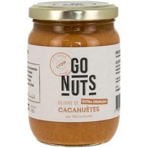 Go Nuts 고너츠 엑스트라 크런치 땅콩버터 270G X 2 최화정 땅콩쨈 프랑스 배송 유기농땅콩쨈