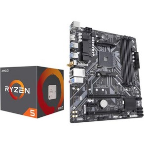 Mico Cente AMD Ryzen 7 7700X 8코어 16스레드 잠금 해제 데스크탑 프로세서 번들 GIGABYTE B650M DS3H 게이밍 마더보드(AM5 ATX D, AMD Ryzen 5 4500+GIGABYTE B450