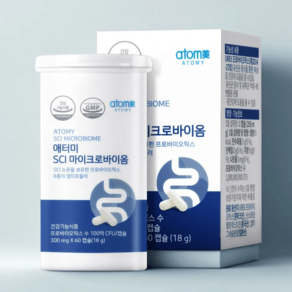 애터미 SCI 마이크로바이옴 300mg x 60캡슐, 1박스, 60정